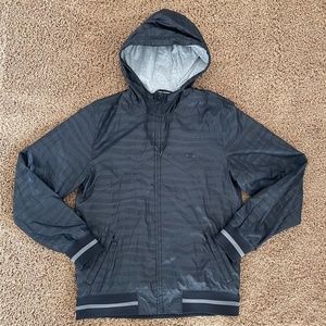 Oakley Square O striped hooded full zip jacket